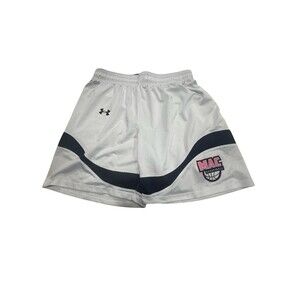 Under Armour MAC Basketball Women’s Shorts Size M White Gray Pink